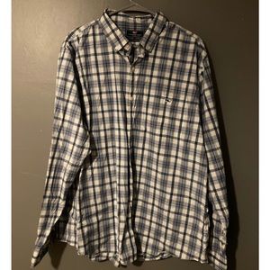 Vineyard vines blue and white plaid extra large shirt men’s